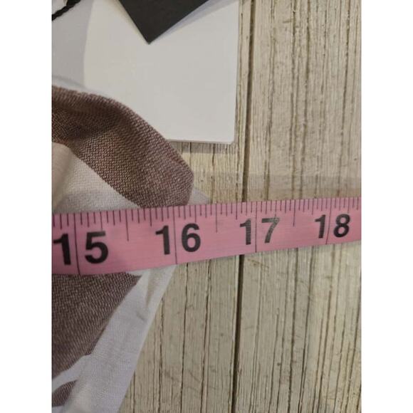 Weekend Max Mara Women's Striped Linen Midi Dress Size 6 Multicolor Brown White - Picture 10 of 12